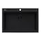 Ruvati 30"x20" Dual-Mnt Granite Composite Sgl Bowl Kitchen Sink, Blk RVG1030BK - alternate 9